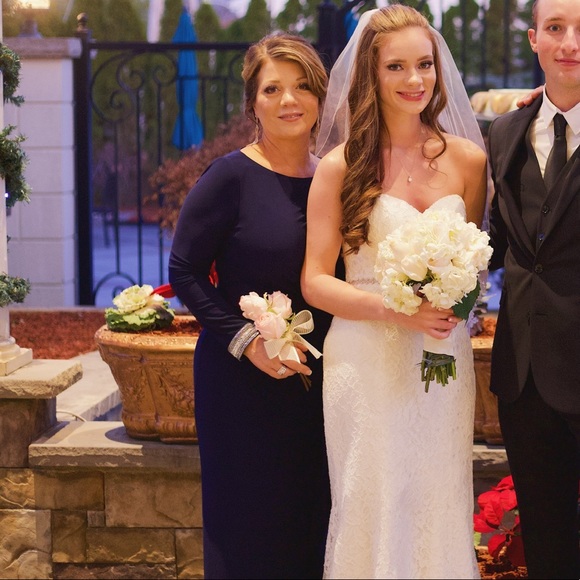 Navy Vince Camuto Mother of Bride Dress - Picture 2 of 10